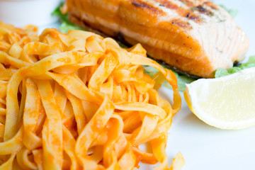 pasta with salmon