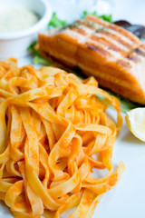 pasta with salmon