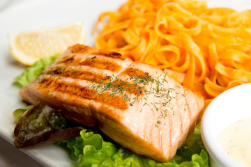 pasta with salmon
