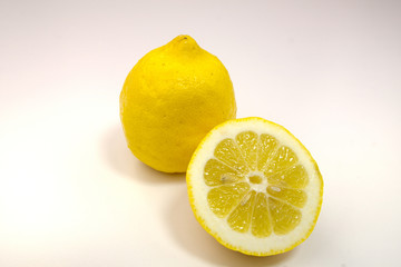 Lemon isolated on white