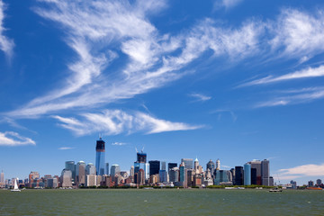 Fototapeta na wymiar New York City - Silhouette von Manhattan