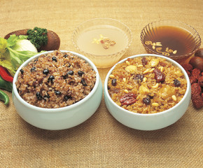 two bowl of multigrain rice 