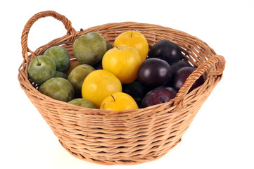 Un panier de prunes