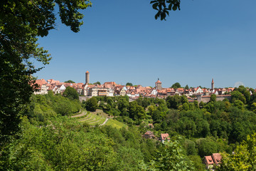 Fototapeta na wymiar Skyline Rothenburg ob der Tauber
