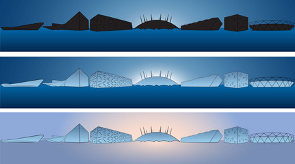 Obraz premium London Olympic venues skyline