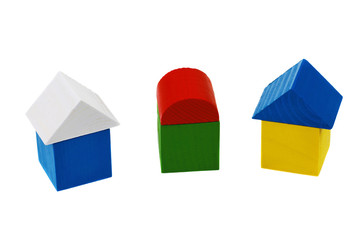 Wooden building blocks