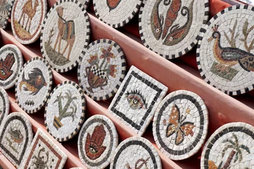 Fototapete Rund Tunisian stone mosaics © etra_arte