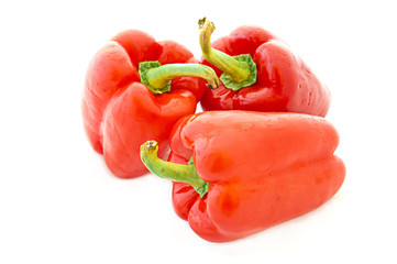 Red pepper isolated on white