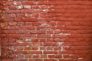 Red brick wall background