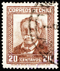 Postage stamp Chile 1931 Manuel Bulnes Prieto, President of Chil