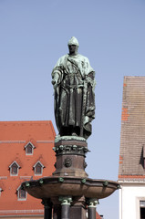 Fototapeta na wymiar Otto der Reiche Denkmal in Freiberg