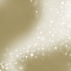 Christmas  background with snowflakes in winter