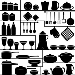 vector illustration of kitchen collection