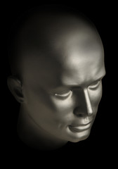 A robot android face