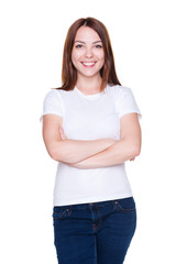 Obraz premium girl looking at camera