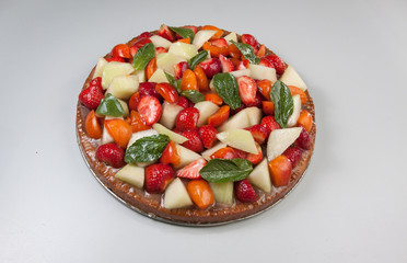 Obraz na płótnie Canvas zdrowe ciasto owocowe