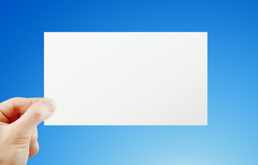 Fototapeta premium Hand holding paper