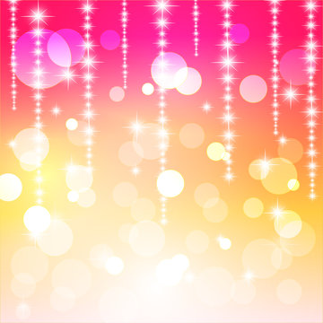 Colorful abstract background with bokeh  Vector Illustration 