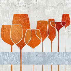 Image of Retro Party printed on Printed Glass Splashbacks