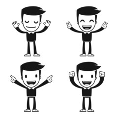 funny cartoon helper man