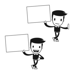 funny cartoon helper man