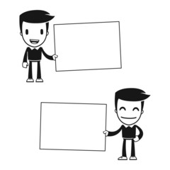 funny cartoon helper man