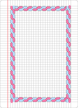 Graph paper with little frame