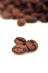 closeup of coffee beans