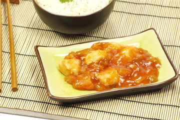 poulet sauce aigre-douce