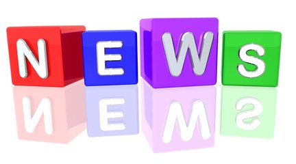 3D Bunte Würfel - NEWS I