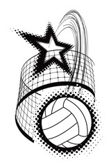 volleyball sport design element