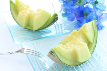 Freshness mask melon from Japan for gourmet dessert