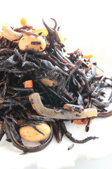 Japanese cuisine, healthy simmered seaweed & soy bean