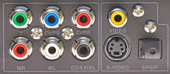 A multi-media port including A/V and digital video inputs