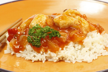 poulet sauce aigre-douce