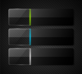 Glossy vector banners