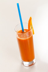 Fresh carrot juice