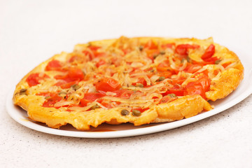 pie with tomato