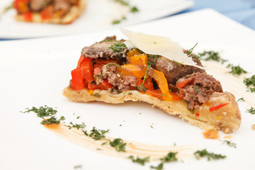 pie with meat and vegetables