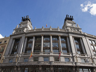 Fototapeta na wymiar Budynek BBVA. Madryt