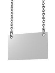 Kette Schild Weiss