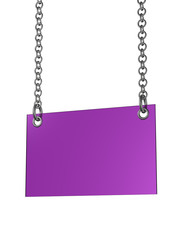 Kette Schild Plexiglas P