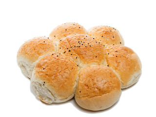 Brötchen zusammen gebacken