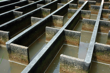 construction of drainage water filtration