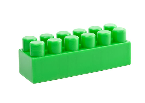 green toy cube