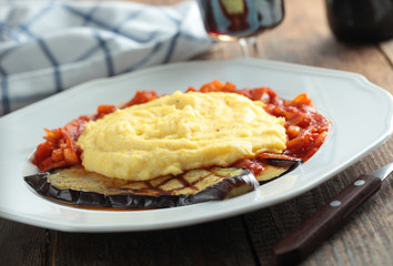 Polenta with vegetables