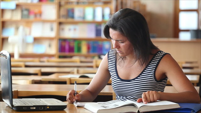student in the library 1