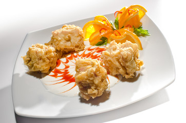 chicken in pastry with orange