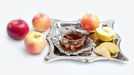 honey with apple for Rosh Hashana