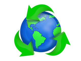 Planète Terre recycler